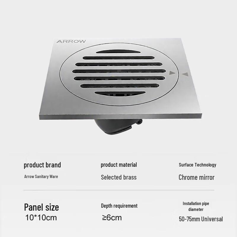 ARROW All-Copper High-Flow Floor Drain