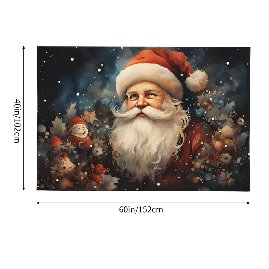 Christmas wallpaper with Santa Claus Tapestry Wall Hanging Blanket Tapestry Home Decor Items Wall Decorations