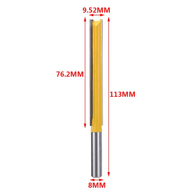 1 шт., новый длинный прямой фрезерный станок с хвостовиком 8 мм, деревообрабатывающий резак, режущий инструмент по дереву