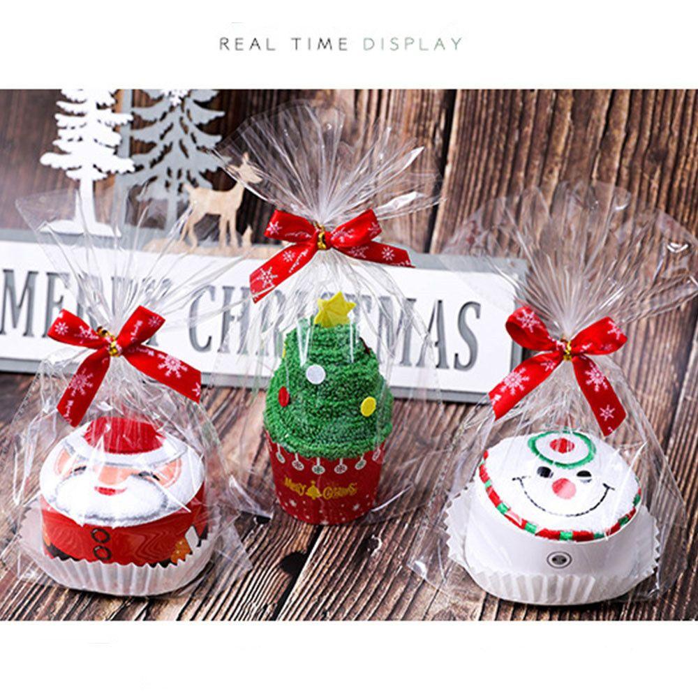 Activity Gift Merry Christmas Gift Christmas Towel Christmas Decorations Cupcake Cotton Towel