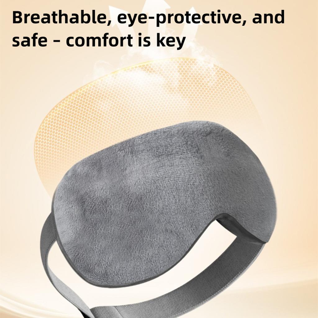 Heated Eye Cover 3 Level Heating Warm Compress USB Electric Eye Heating Pad Rechargeable for Home Travel Warm Eye Compress