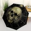 Starry Sky Geometric Skull Coaster Set of 4Umbrella with Cute Design, Portable 3-Fold Compact Umbrella for Men & Women, Valentine's Day Mother's Day H