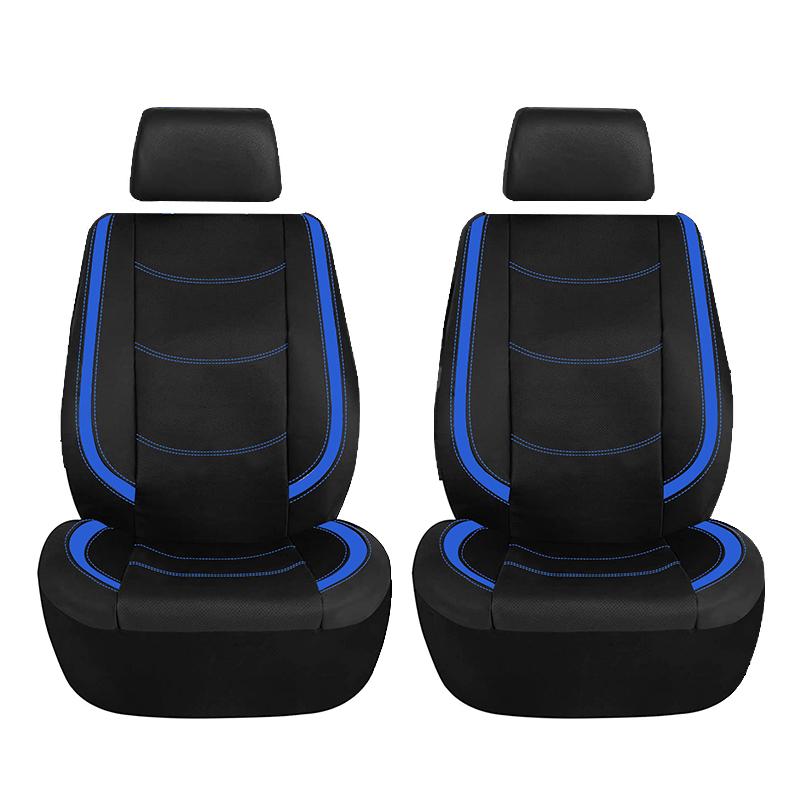 AUTO PLUS Universal Car Seat Cover Set Pu Leather Vehicle Cushion Full Surrounded Protector Fit Most Car Suv Truck Accessories
