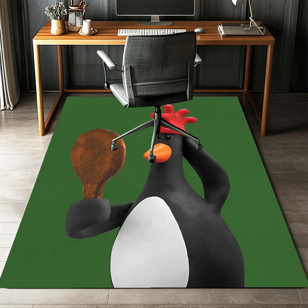 Feathers McGraw Printed Carpet Rug for Office Chair Living Room Bedroom Kitchen Room Decor Gifts