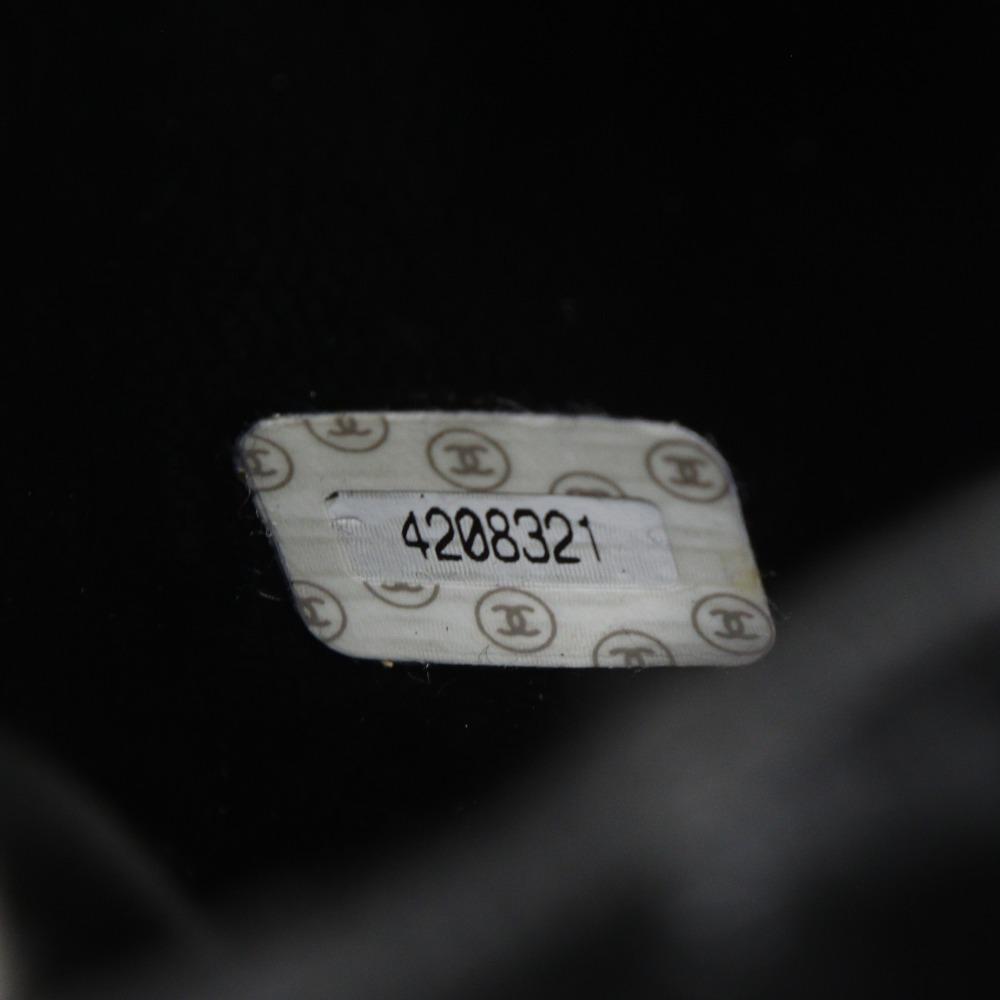 Chanel COCO Mark Сумка-косметичка A01998 Сумка-клатч черная Кожа крокодила Женская Б/у