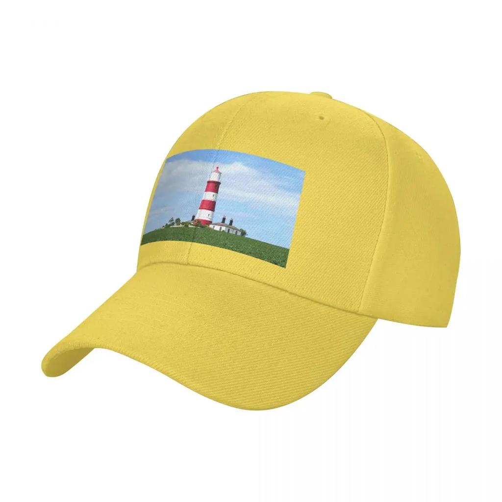 Happisburgh Lighthouse Baseball Cap Streetwear hiking hat Golf Hat western Mens Luxury Womens