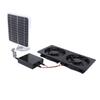 Solar Exhaust Fan IPX7 Waterproof Safe 20W Solar Panel Ventilation Fan with Energy Storage Box for Chicken Coop Pet