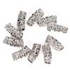 Zinc Zinc Alloy 7mm Hole Spacer Silver Hairbraid Dreadlock Beads Cuff Clip Micro Rings Tube Hair Braid Beads
