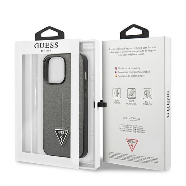 Etui do iPhone 13 Pro Max Guess Saffiano Czarne