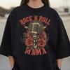 Rock N Roll Mama Graphic Tee | Organic Cotton Oversized Fit Shirt