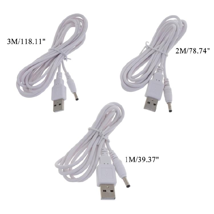 Запасной USB-кабель питания 5 В, быстрая зарядка, USB на 3,5 мм x 1,35 мм, адаптер-разъем