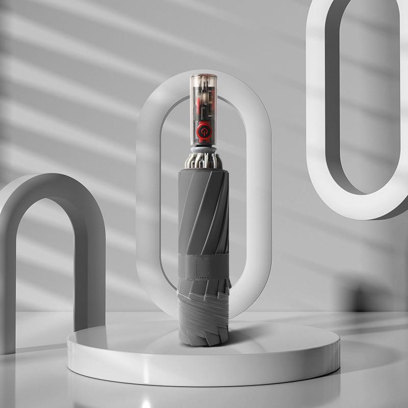 High End Ten Bone Automatic Reverse Sun and Rain Dual-purpose Folding Sun Umbrella for Sun Protection and Shading