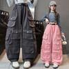 2026 new spring fashion work pants for girls, pink loose and versatile casual pants, trendy pants