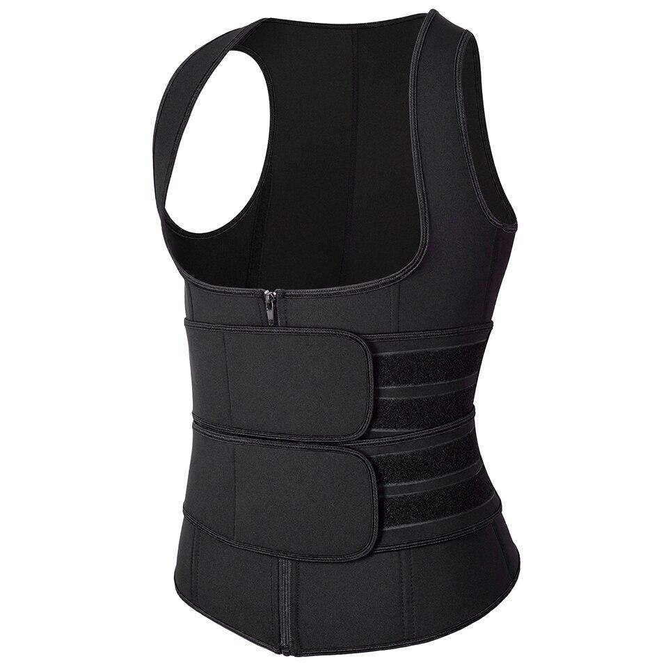 Men Waist Trainer Sweat Vest Corset Sauna Suit Slimming Body Shaper Workout Tank Tops Tummy Control Shapewear Compression Shirt