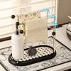 Household Jewelry Storage Rack Multi-Layered with Drawer Necklace Display Stand Plastic Space Saving Kitchen Rag Rack Home Use