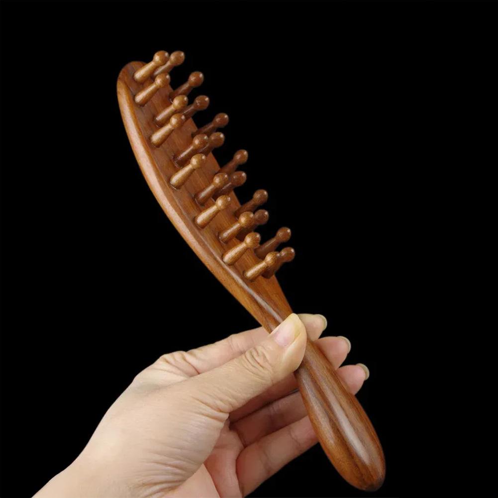 Multi-Functional Sandalwood Scalp Massage Comb Therapy Massage Comb Head Hair Comb Body Beautify Massage Care Comb