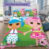 Lalaloopsy Pattern Bedding,Quilt Set Quilt Cover Pillowcase Home Birthday Gift (1*duvet Cover+2*pillowcase,without core)XSJT0917149