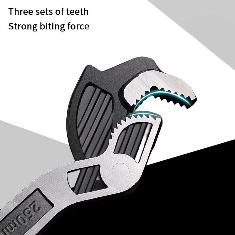 Multi-Function Adjustable Wrench Universal Wrench Fast Wrench Cr-V Bathroom Pipe Wrench Plumber Multi Hand Tool