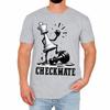 Мужская футболка Checkmate Смешной дизайн с шахматами Геймер Ретро Новинка Подарок для него