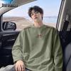 Mark Fairwhale Мужская хлопковая футболка с длинным рукавом и круглым вырезом