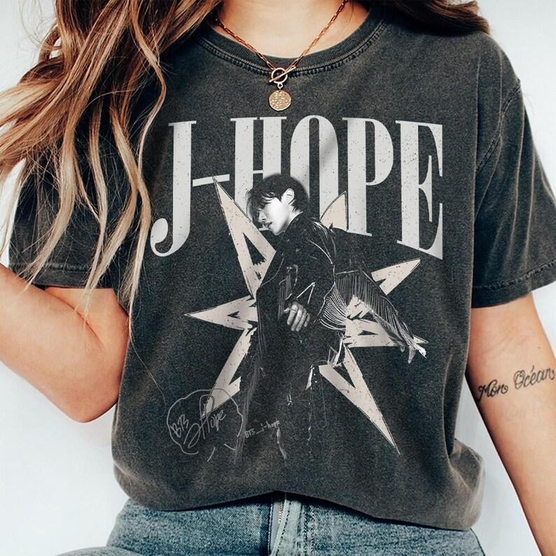 Летняя мода 2026 Модный Мужчины Женщины J Hope Kpop Альбом Ариранг Ретро 90-е Рубашка Хип-Хоп Уличная Одежда Оверсайз Футболка С Коротким Рукавом Повседневная Одежда