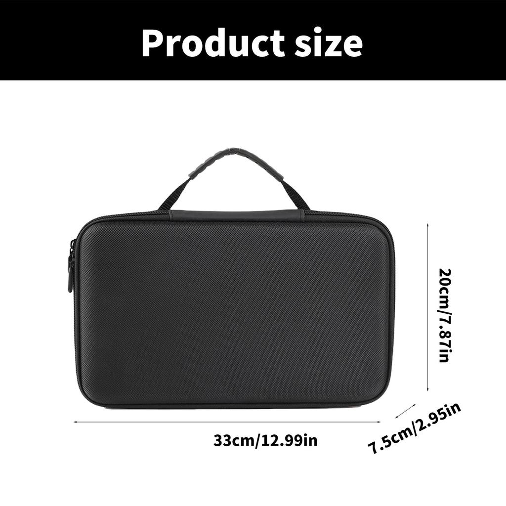 Портативный мужской футляр для хранения часов с 10 отделениями, прочный органайзер для часов из ткани Оксфорд с молниями и мягкой подкладкой