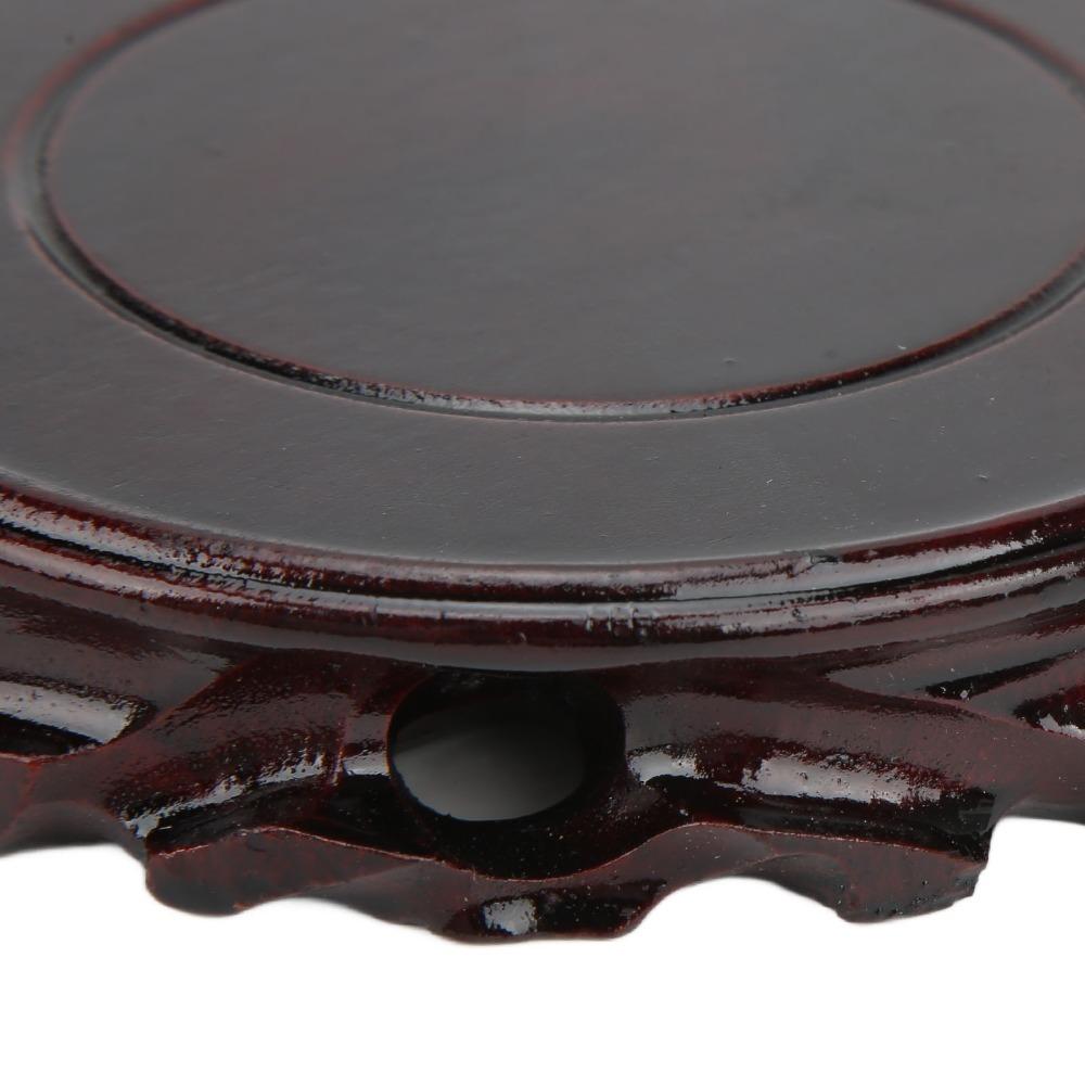 Carved Wooden Display Stand Round Wooden Pedestal Base Pedestals Round Wooden Base Home Decoration