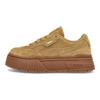 Женские низкие кеды на платформе Mayze Stack Suede Коричневые 383983-03