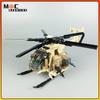 Военная серия Второй мировой войны Новые вертолеты MH-6 Little Bird с солдатами MOC Строительные блоки Самолет Стенд для демонстрации Кирпичи Игрушки Подарки