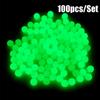 100pc/bag 4/5/6/8mm Plastic Sea Glowing Balls Fishing Floats Beads Stoppers Luminous Light