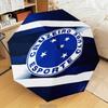1PC Cruzeiro Esporte Clube Crest Printed Umbrella Folding umbrella, automatic umbrella 8-Frame for Travel, camping Fan gifts Christmas Gifts