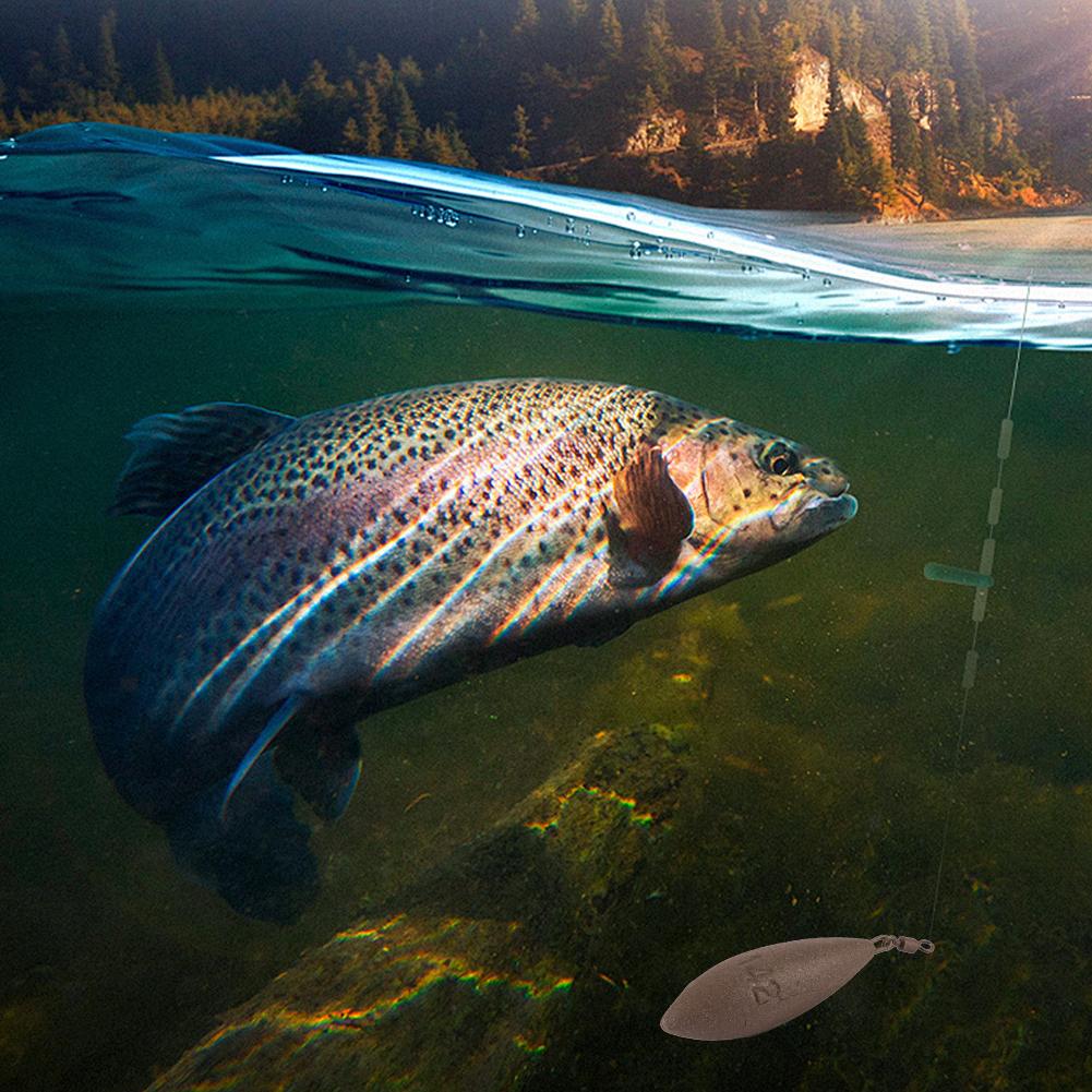 1 шт. 142 г Ouli Fishing Рыболовный свинцовый груз с вращающимся кольцом, незацепляющийся донный, противозакручивающийся ланцетный квадратный свинцовый груз
