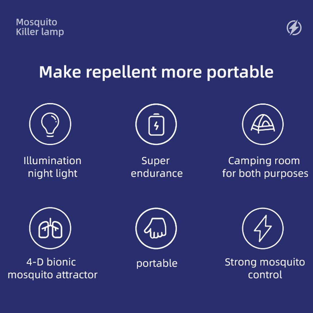 Usb электрическая лампа-ловушка для насекомых-москитов и насекомых