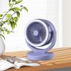 Tabletop Fan Personal with LED Speeds Adjustment Lightweight Portable Air Circulator for