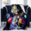 Space Universe and Many Planets In Galaxy Series Fashion Flannel Blanket Solar System Wallpaper Blanket Sofa Bed Warm