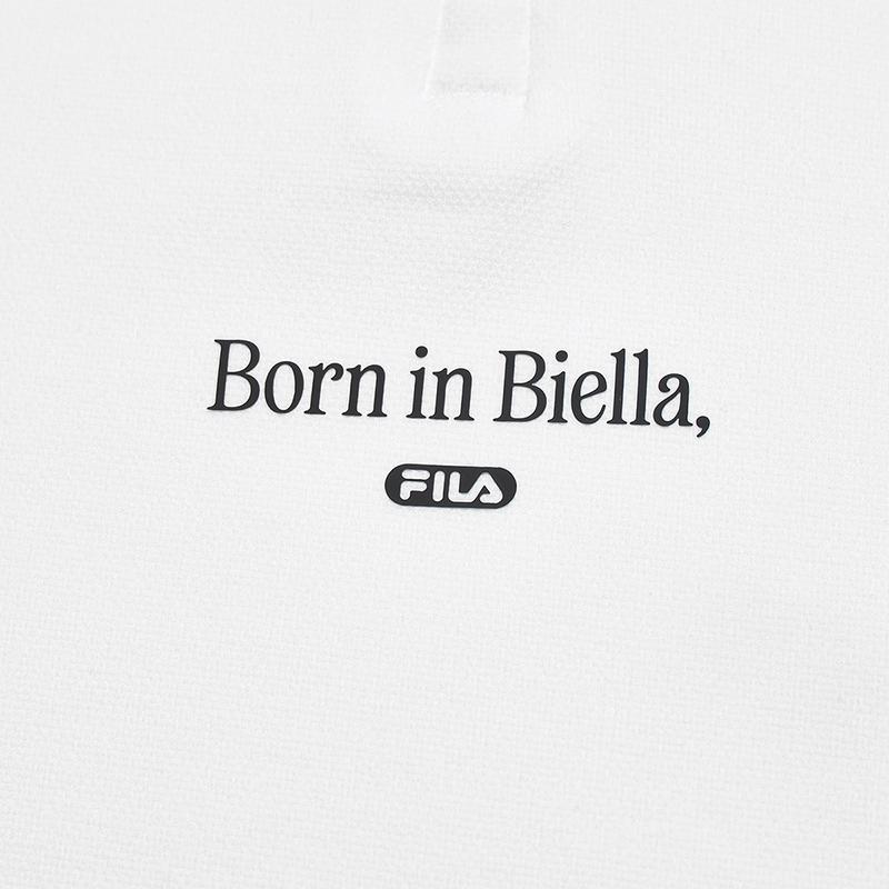 Fila Теннисный Повседневный Спортивный Простой Вязаный Лонгслив с Молнией до Середины Мужские Топы Нефритово-Белый A11M543203FWT