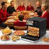 Air Fryer 10L, Large Capacity Oil-Free Air Fryer Oven, 1800W Digital Touchscreen, 8 Preset Cooking Functions, Viewing Window & Interior Light