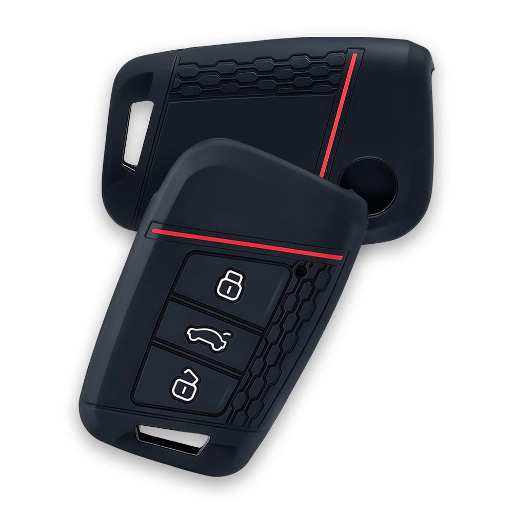 Силиконовый чехол-брелок для ключей Skoda Octavia Kodiaq Karoq Для Volkswagen Vw Polo Passat B8 Tiguan 2 Для Seat Чехол для автомобильного ключа