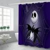 Яркая и красочная шторка для душа «Кошмар перед Рождеством» с крючками для ванных комнат