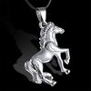 Fashion Cute Animal Horse Pendant Necklace For Women Dainty Silver Color Chain Clothing Costume Jewelry Accessories Wholesale