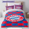 FCB logo  Pattern Bedding Quilt Set Quilt Cover Pillowcase Home Decoration Birthday Gift (1 * duvet cover + 2 * pillowcase, without core)