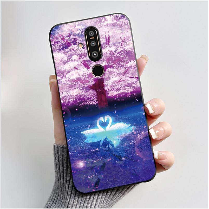Милый Чехол Для Nokia 8.1 plus/NOKIA X71/Nokia 8/Nokia 8 Sirocco Печатный Корпус Защитная Крышка Мягкий Силикон Мультяшные Чехлы для Телефона