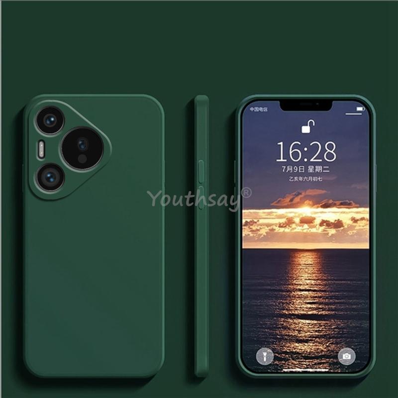 Для Huawei Pura 70 Pro Чехол Pura 70 Pro Чехол Жидкий Силиконовый Простой ТПУ Противоударный Матовый Защитный Телефон Huawei Pura 70 Pro Чехол