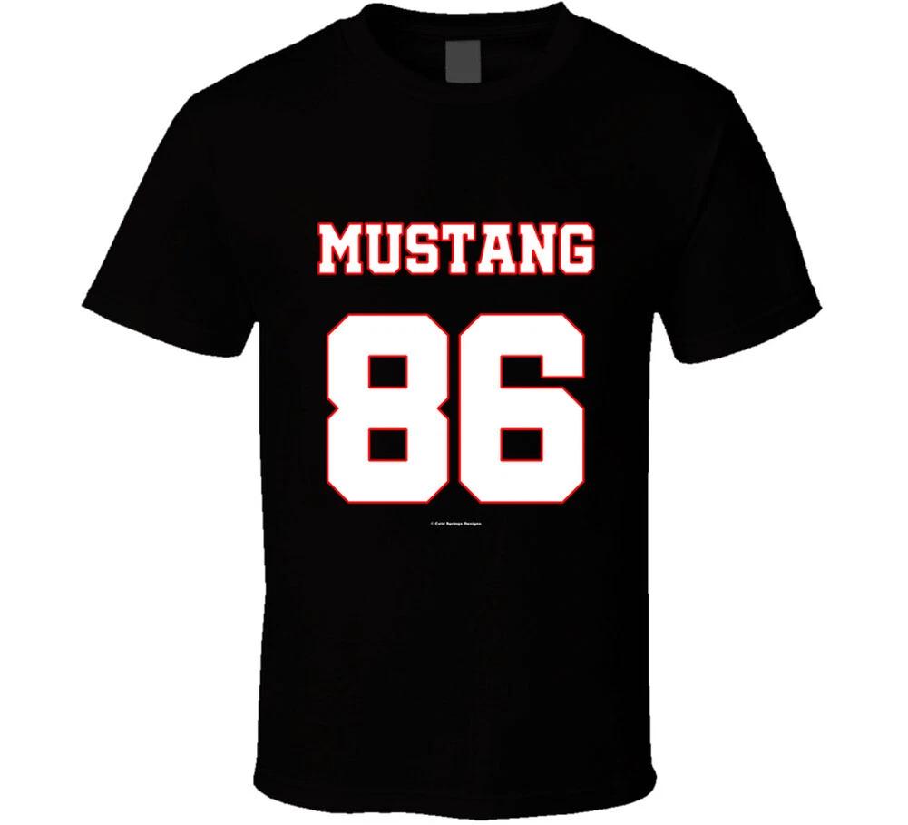 Mustang 86 Jersey Style Dark Shirt Poycar Gift T Shirt Mens Kids Womens Boys girls children
