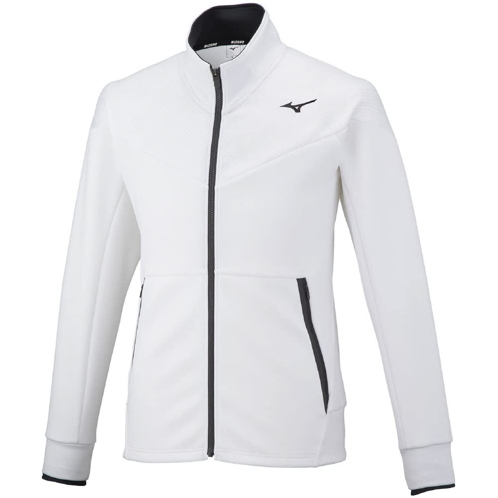 Mizuno Мужская куртка Stretch Sweat Size 32MC2560, Молочно-белый, M,