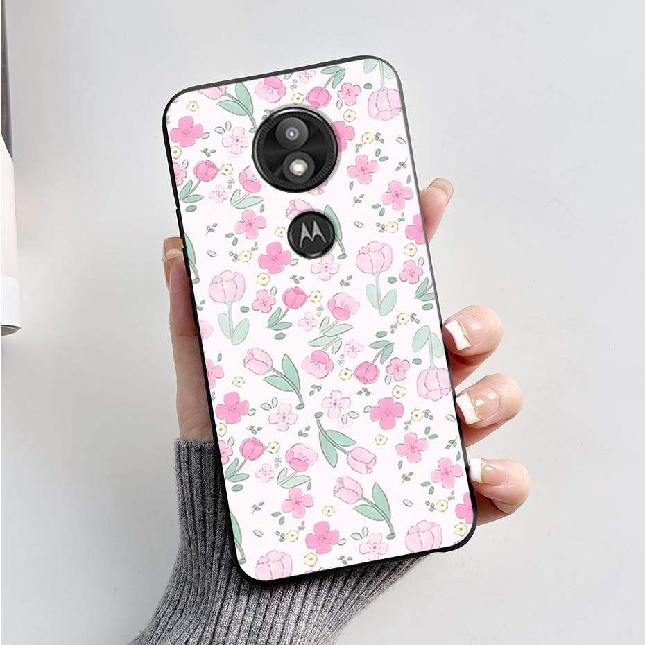 Чехол-бампер For Motorola Moto G7 Play Изысканный чехол Мягкий силиконовый корпус For Motorola Moto G7 Power Милый мультяшный черный чехол
