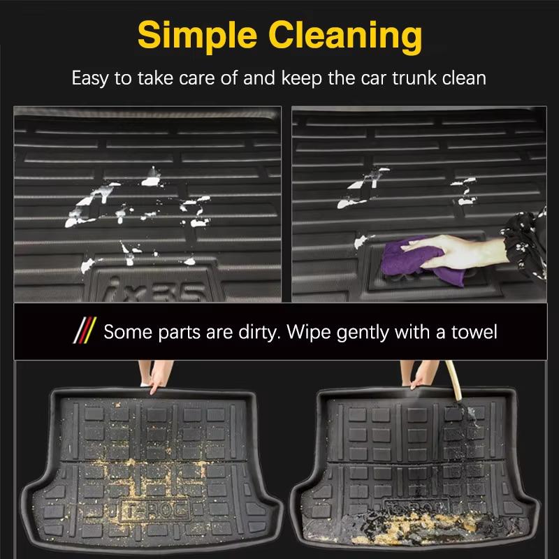 For MG EHS eHS HS Plug-in PHEV MK1 2020 2021 2022 2023 Car Rear Trunk Mats Cover Boot Rug Cargo Liner Anti Dirty Mat Auto Parts