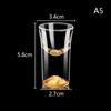 Luxury Crystal Glass Vodka Glass Sake Shochu Glass Bar Liqueur Gold Foil Glass Tea Cup High-end Gifts Hard Liquor Cups
