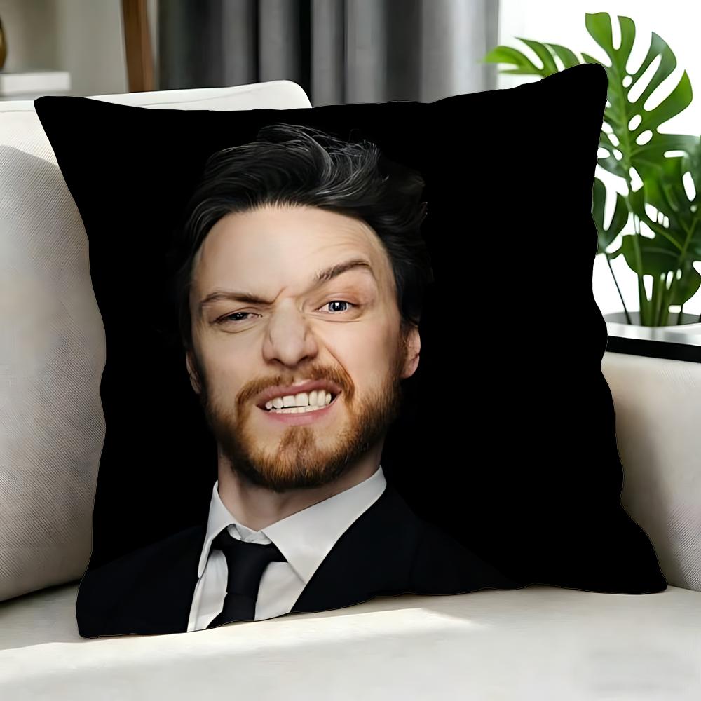 Movie James Mcavoy Cushion Cover Cushion Cover Set 4Pcs 50X50 45X45 40X40 Pillowcase Decorative Sofa Home Decor