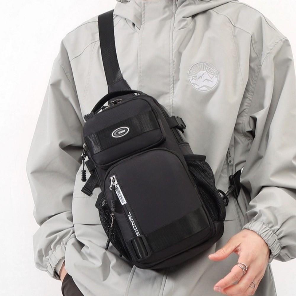Multifunction Sports Message Bag Large Capacity Shoulder Crossbody Bag Men Chest Bag Outdoor
